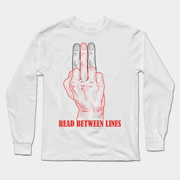 between lines (black) Long Sleeve T-Shirt by SIMPLICITEE